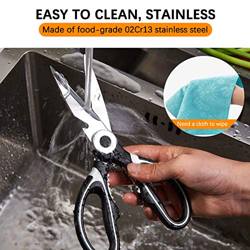 image for ICEKO KN Heavy Duty Kitchen Scissors &Corkscrew Set,Food-Grade Stainle