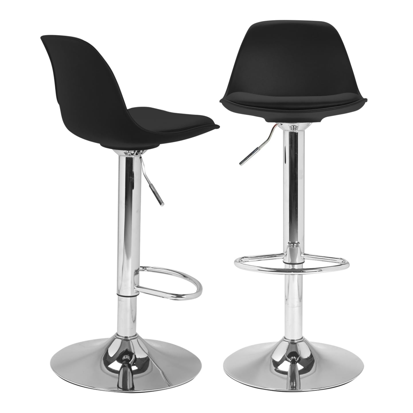 Set Di 2 Sgabelli Da Bar Albergo Hotel Sedia Cucina Con Poggiapiedi Altezza Regolabile Girevole Stile Moderno 47x53 5x81 102 87093493