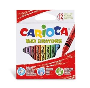 Carioca Waschbare Wachsmalstifte, 12 Stück
