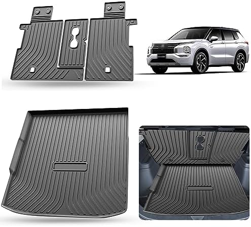 Floor Mats Cargo Mat Set For 2022 2025 Mitsubishi Outlander | Desertcart - View #9