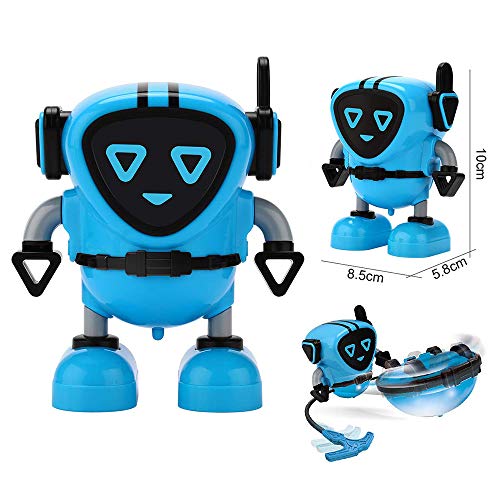 JW-JQR Spinning Robot Juguetes Peonza Peonza Lucha Gyro Gyro Fricción la yema del Dedo de Coches Juguetes educativos Regalos de la Muchacha del Muchacho de los niños,Azul