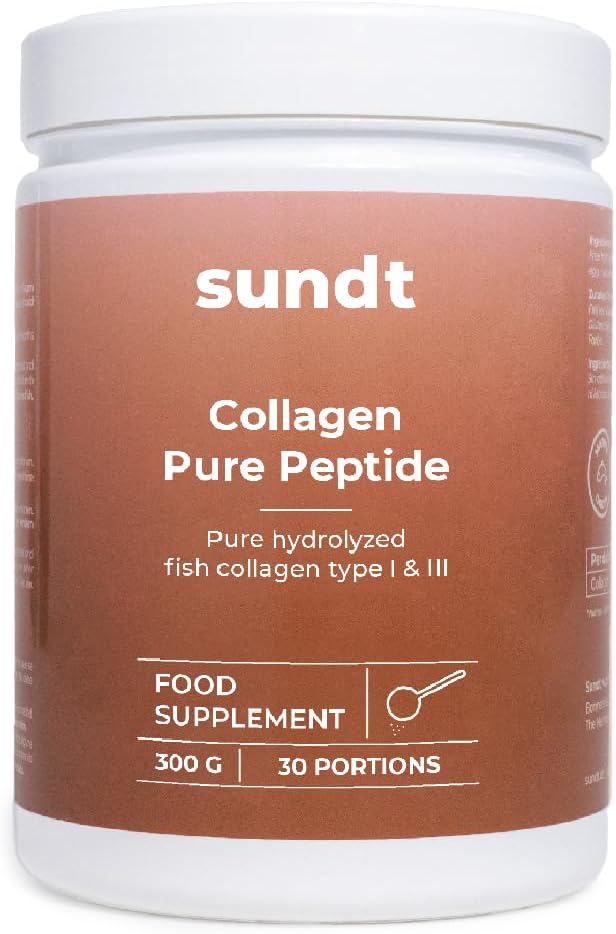Collageen poeder – Pure collageenpeptiden | anti-aging | ondersteuning van huid, haar, nagels en gewrichten | verpakking met 300 g collageen type I en III | 10.000 mg collageen per dagelijkse dosis |