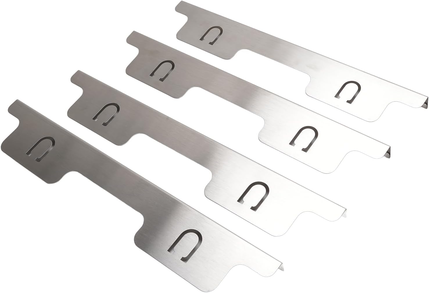 Stainless Steel Stove Gap Covers, Oven Side Gap Filler, Range Trim Kit for Kitchen Counter Side Gap, 13 to 27.5 inches, Guard Between Stove Top & Counter