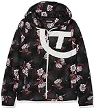 Kapuze Chiemsee Kinder angesagten PlusMinus-Design Fleecejacke, Black/Red, 158/164