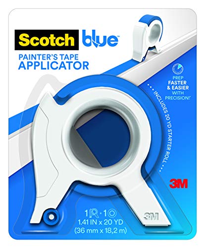 ScotchBlue TA3-SB Painter's Tape Applicator, Blue, with 1 Starter Roll 1.41 in. x