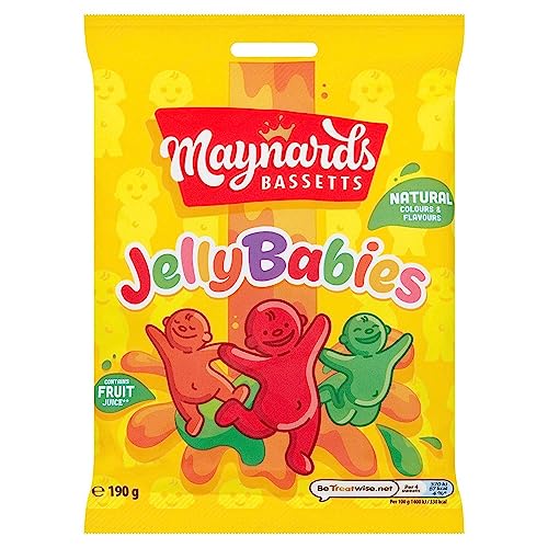 Maynards Bassetts Jelly Babies Bolsa 165g Pack 3 miniatura 1