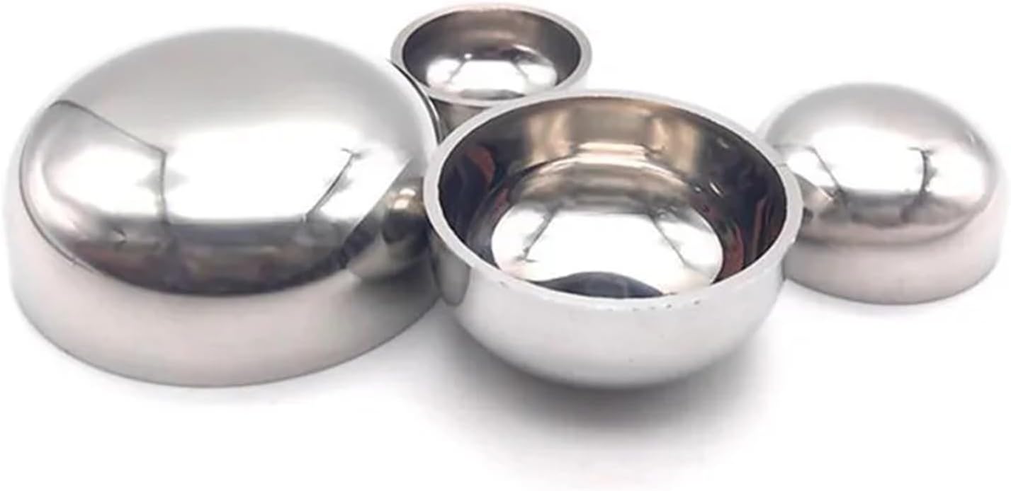 1pc 304 Stainless Steel Sanitary Welded End Cap Fittings OD 19/25/32/38/45/51/57/63/76/102/108/114/159mm Suitable(25mm Fit OD 1inch)