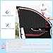 ZATOOTO Car Side Window Sun Shades - Privacy Magnetic Black 2 Pcs Covers Blinds Curtains - Auto Accessories Sunshades Keeps Cooler Screen for Baby Sleeping