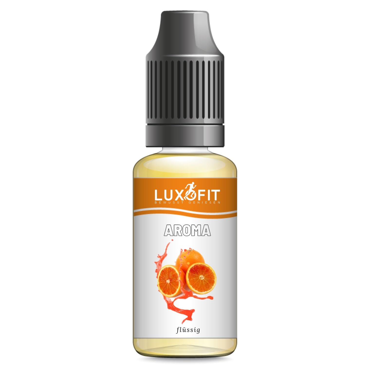 Luxofit Blutorange Aroma flüssig, geeignet zur Aromatisierung von Lebensmitteln und Getränken, Vegan und Vegetarisch, fruchtig und cremig, Wasserlöslich, Hochwertige Geschmackskreationen (1 L)