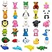 LanMa Pencil Erasers Zoo Animals Erasers Non-Toxic Take Apart Erasers for Classroom Prizes Party Gifts - 32Pack