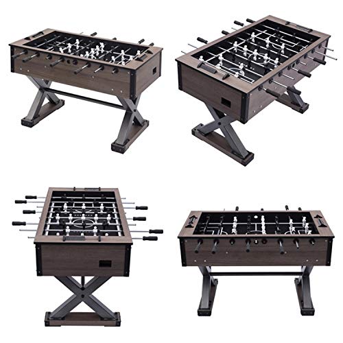 NOALED Fußball-Tischfußball, Familienspiel, Fußball-Spieltisch, solide und stark, klassischer Fußball-Spieltisch, Standard-Fußballmaschine mit acht Stangen – Bild 6