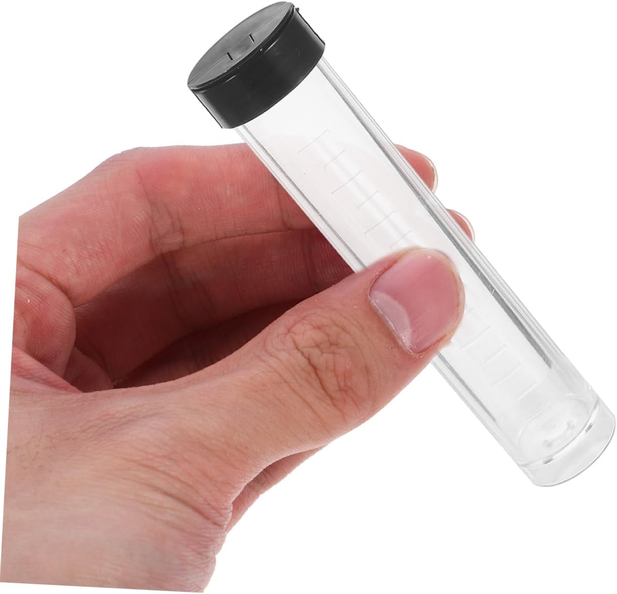 20pcs Plastic Storage Tubes with Caps, 10ml Sample Holders