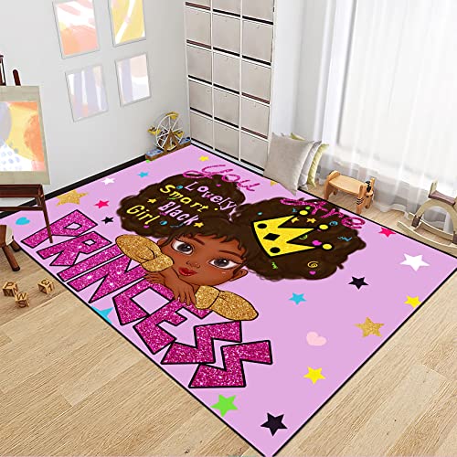 Jiospet Afrikanischer Prinzessin Mädchen Teppich 91x152 cm