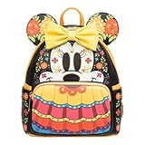 Loungefly Minnie Mouse Dia de los Muertos Sugar Skull Mini-Backpack