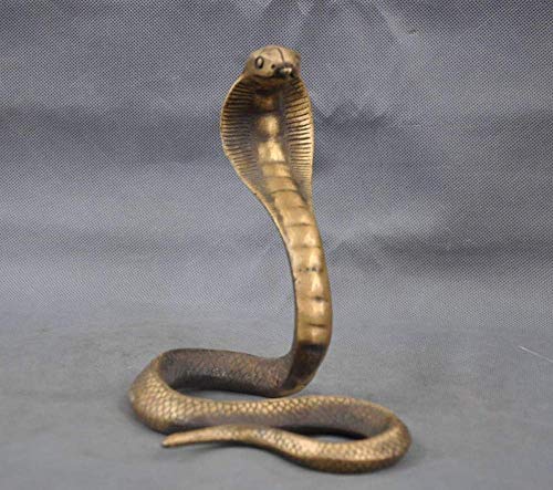 Cobra Porte-Bonheur en bronze pour remplacer la décoration de salon fade par de l'artisanat