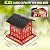 Bird Feeder, Metal Bird Feeders for Outdoors Hanging, Large Wild Bird Feeder with Upgraded Weatherproof Roof for Outside Backyard Garden Decor