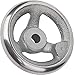 Kipp 06271-0315XCS Grey Cast Iron Handwheel Without Machine Handle, Inch, 315 mm Diameter, 1.00" Bore Size