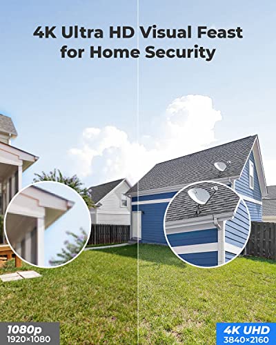 Reolink 4K Security Camera Outdoor System, Ip Poe Dome Surveillance Camera With Human/Vehicle Detection, 100Ft 8Mp Ir Night Vision, Work With Smart Home, Up To 256Gb Sd Card, Rlc-820A (Black) #TOP1