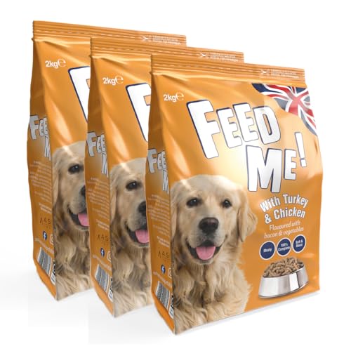 HiLife FEED ME! - Complete Dry Dog Food - Turkey Chicken Bacon Vegetables - Soft Moist & Meaty 6kg (Packing May Vary)