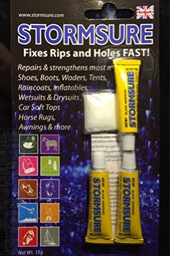 Flexible Repair Adhesive 3x5g Black: Ultra-Durable Waterproof Repair Glue