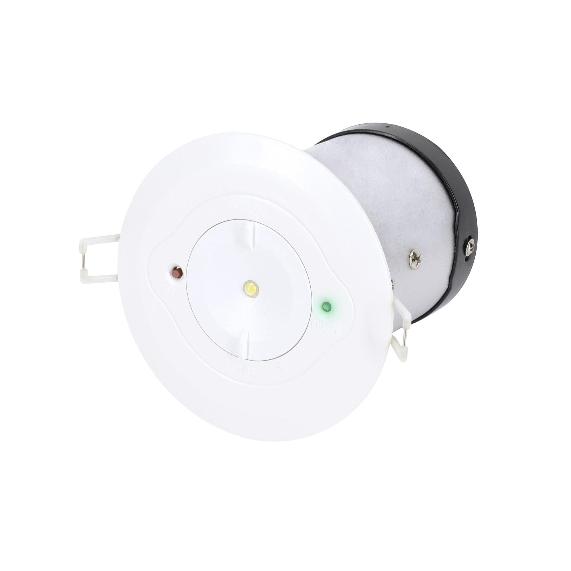 Blendend Foco de emergencia redondo 3W, óptica abierta, IP20, autotest 3H, ideal para iluminación en caso de cortes eléctricos.