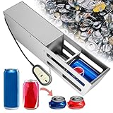 【Umweltschutz】 Der elektrische Dosenzerkleinerer kann Dosen problemlos zerkleinern und Dosen auf ca. 100 g komprimieren. 20 % ihrer ursprünglichen Größe, um Platz für den Müll- oder Recyclingbehälter zu sparen und das Recycling durch das Reinigungspersonal zu erleichtern