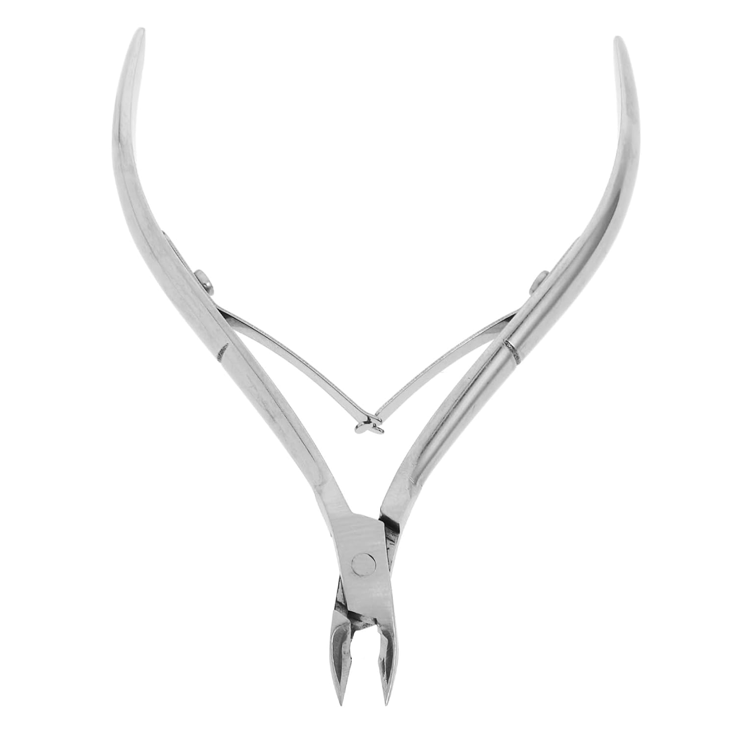 Stainless Steel Cuticle Nipper Manicure Nipper with Ergonomic Non-Slip Handle Precision Nail Clippers for Home Salon Fingernail Toenail Care
