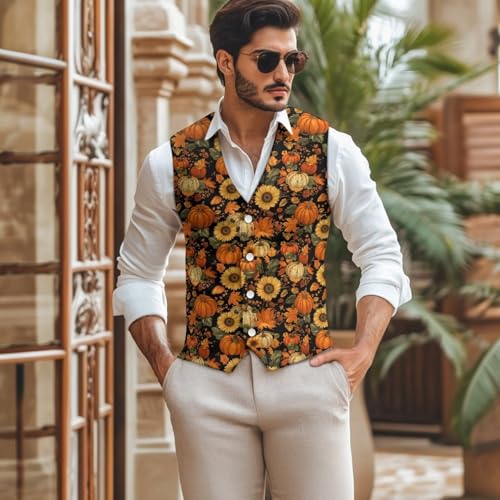 Men's Formal Suit Vest Business Casual Dress Waistcoat Wedding Party V-Neck Suit Vests for Men Lightweight 20252