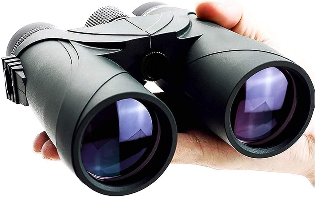 双眼鏡 10X42 大人用ポータブル双眼鏡 HD FMC 広角ルーフプリズム 軽量双眼鏡 バードウォッチング 狩猟 スポーツ用