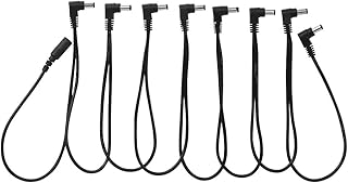 IUPPA 8 Ways Right Angle Chain Power Line Cable 18V 2A for Guitar Effects Pedals Power Supply