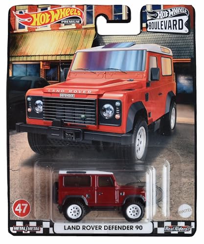 Hot Wheels Land Rover Defender 90, Boulevard rojo miniatura 1