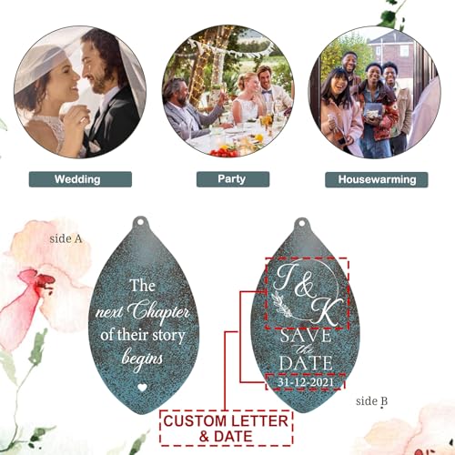 Image of ASTARIN Wedding Gifts Wind Chime, Personalized Names & Date Wind Chimes Gifts for Couple 2024, Wedding Gift for Newlywed Bride Groom, Engagement Gift Valentine's Day Anniversary