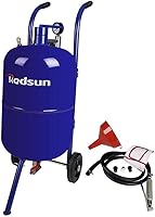 Redsun 10 Gallon Portable Pressure Sand Blaster - Powerful Abrasive Blaster Kit for Rust, Paint & Stain Removal (Blue)