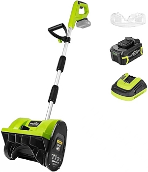 SnapFresh Cordless Electric Snow Shovel with Adjustable Handle
