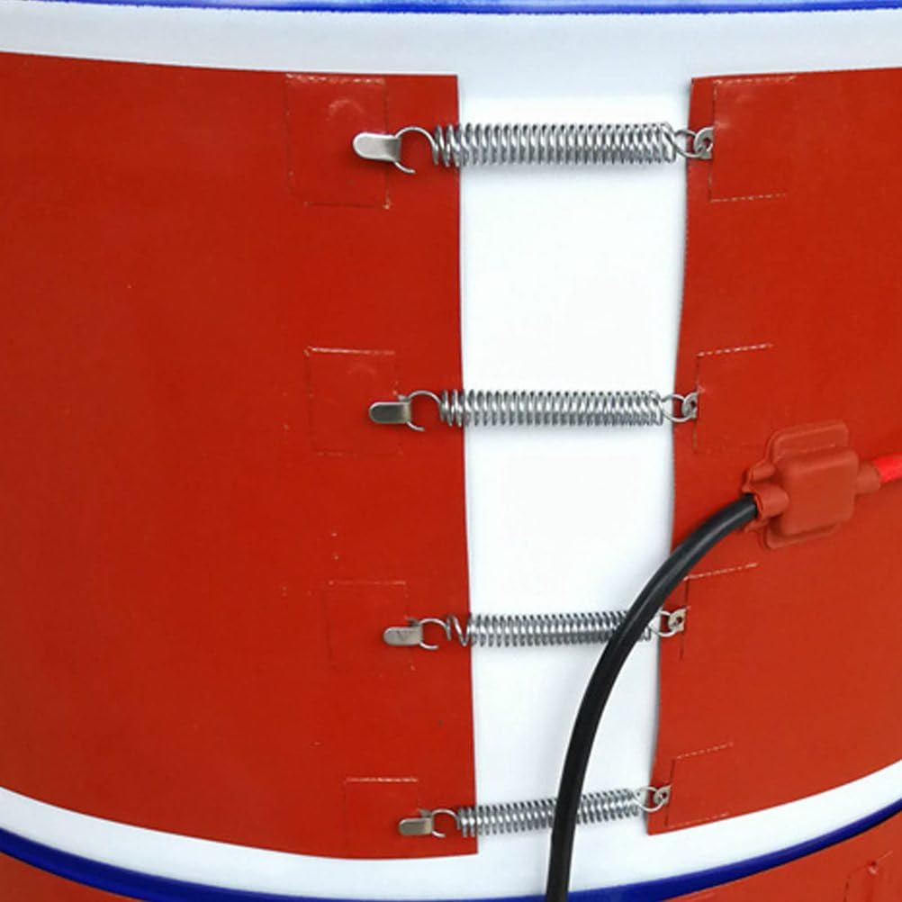 Pas grzewczy bębna olejowego, 20 l - 200 l, silikonowy pasek grzewczy, izolowany grzejnik wiaderkowy, zapobiegający zamarzaniu, metalowy bęben olejowy, taśma grzewcza, pokrętło regulacji