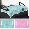 Datanly 2 Pack Golf Cart Seat Covers for Women Universal Golf Cart Seat Towel Blanket with 2 Large Front Pockets & Nonskid Bottom Sport Accessories for Women 2 Person Seats