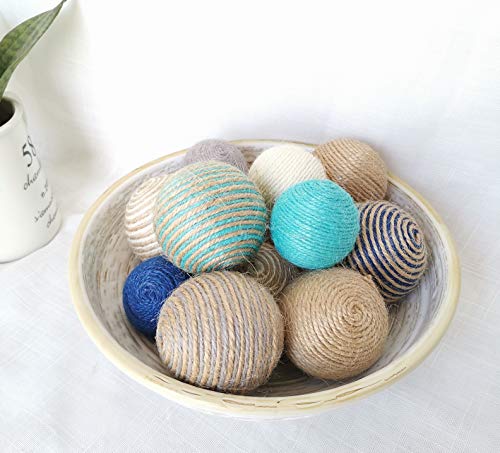 Elkpruu Orbs Decorative Balls Set Of 12, Centerpieces For Dinning Room Table, Blue Decorations For Bowls, Vases, Trays And Basket Fillers #TOP5