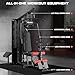 JELENS Home Gym, Multifunctional H11 Home Gym Equipment, Workout Station with 146LBS Weight Stack, Exercise Equipment with Pulley System for Full Body Training (Black)