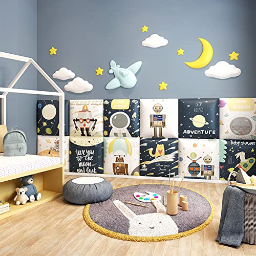 Rwbatt 3D Anti-Collision Wall Padding For Kids, Peel And Stick Upholstered Wall Panels Headboard For Tatami, Living Room, Kids Bedroom, Playroom, Nursery Protector Wall Stickers (Design 3) #TOP1