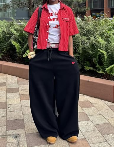 Aelfric Eden Super Baggy Barrel Sweatpants Casual Wide Leg Pants Elastic Waist Lantern Trouser Unisex3