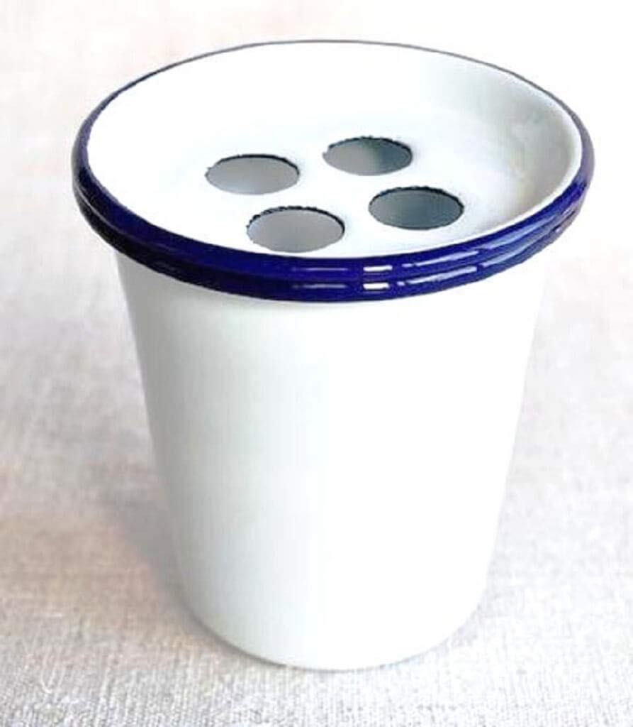 Falcon Housewares Toothbrush Tumbler Blue & White