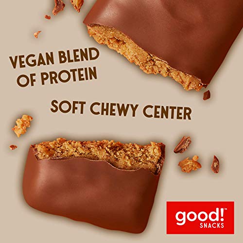 Good! Snacks Vegan Protein Bars, Cookie Dough Bar, Gluten Free, Plant Based, Low Sugar, High Protein Meal Replacement Bar, Guilt-Free & Nutritious Healthy Snacks For Energy, 15G Protein, Kosher, Soy Free, Non Dairy, Non Gmo, Vegetarian (12 Bars) #TOP3
