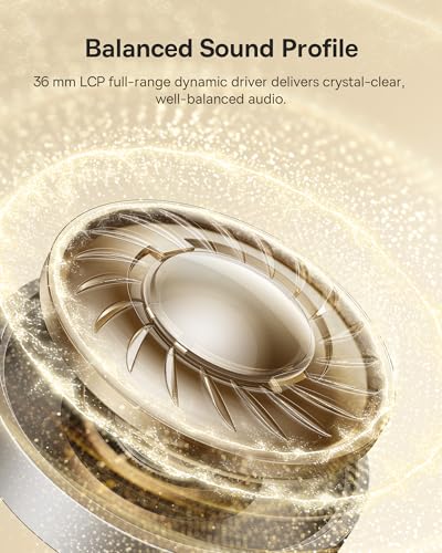 Baseus Bowie MH1 Adaptive Active Noise Cancelling Headphones, Real-Time Adaptive Hybrid ANC, SuperBass 2.0, LDAC Hi-Res Sound, 80H Playtime, Comfortable Fit, Clear Calls, Bluetooth 6.0 -Cosmic Black image 2