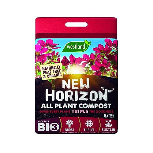 10L New Horizon All Plant Compost Gardening Soils for Outdoor and Indoor Planting, Small to Large Plants