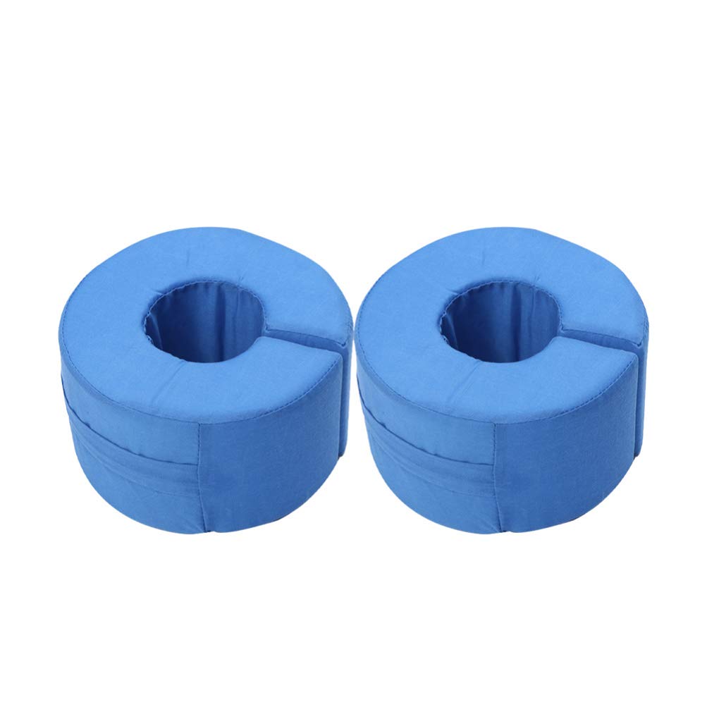 HEALLILY 2pcs Foot Heightening Pillow Wedge Shape Leg Pads Cotton Cloth