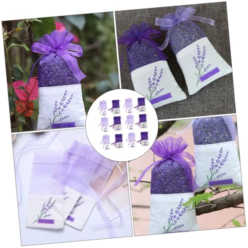 minkissy 24 Pcs Bolsitas de Lino Lavanda miniatura 4