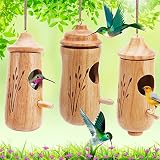 Hummingbird House, Wooden Hummingbird Nest, Humming Bird Houses for Outside Hanging, Hummingbird Swi