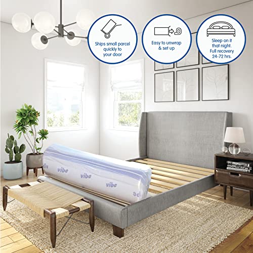 Vibe Gel Memory Foam Mattress, 12-Inch Certipur-Us Certified Bed-In-A-Box, Full, White #TOP5
