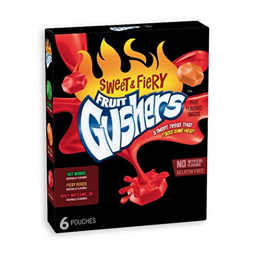 Betty Crocker Fruit Snacks Fruit Gushers Fruit Sweet & Fiery Flavored Snacks, 5.4 oz(us)
