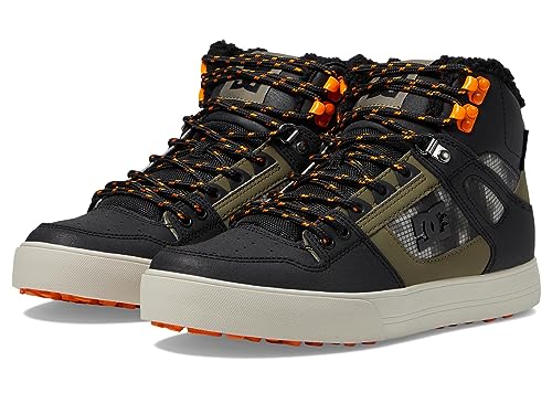 Image of DC Men's Pure High-Top WC WNT Skate Shoe Black /Green Print 10